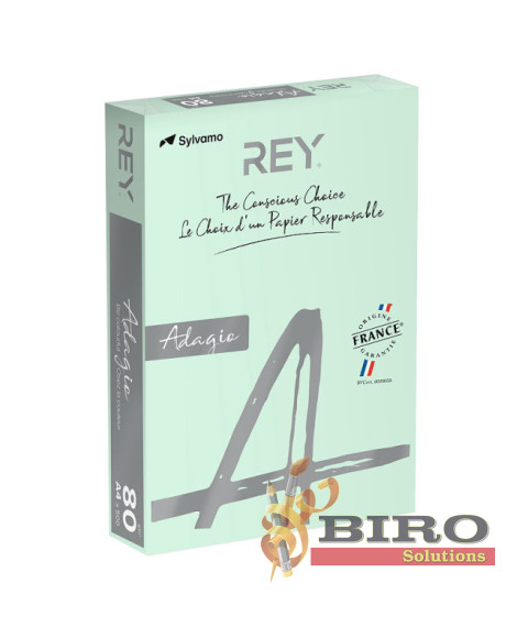 Hîrtie colorată A4 REY Adagio Bright, 80 gr/m2, 500 foi, pastel, verde 